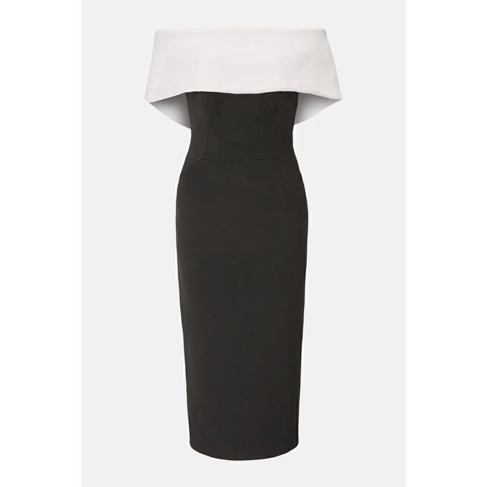 Bardot Strapless Color-block Dress - Picture 1 of 7